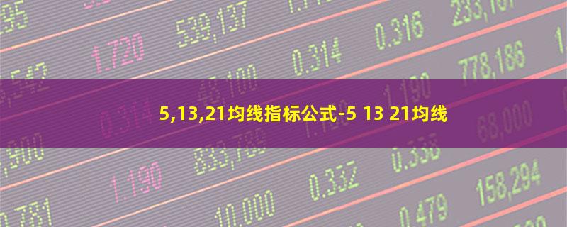 5,13,21均线指标公式.jpg